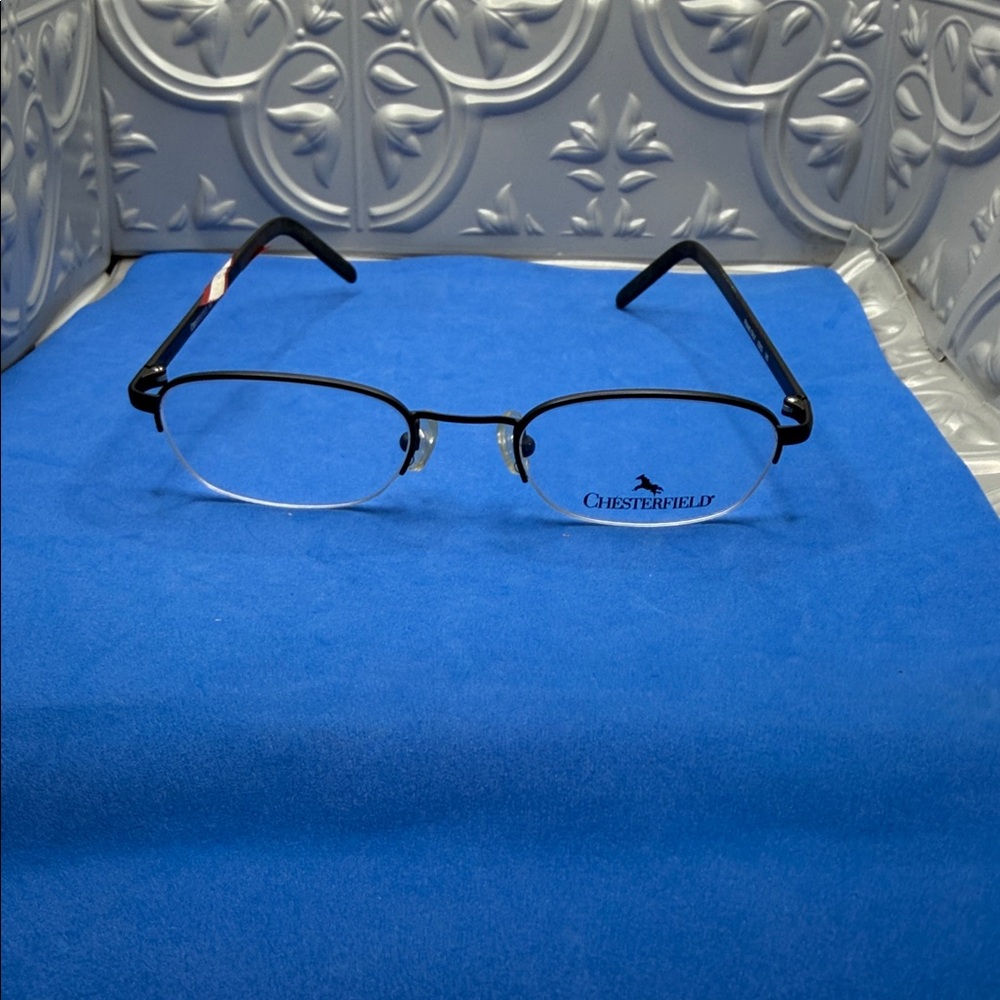 Half Rim Chesterfield Black Glasses‎